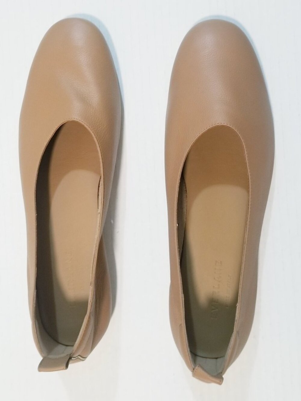 EVERLANE The Day Glove Leather Slip on Flat - Sz 9.5 - Tan